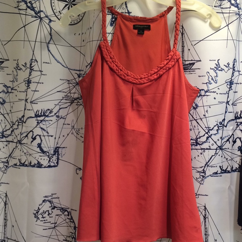 BANANA REPUBLIC Sleeveless Coral Top
